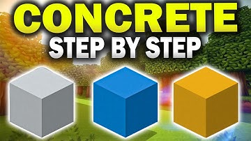 How To Make CONCRETE Minecraft 1.21+ | Java Edition