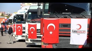 Волонтеры турецкого «Красного полумесяца» привезли помощь для беженцев из Мосула