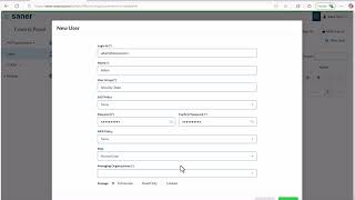 How to Create a New User Account | Saner Platform