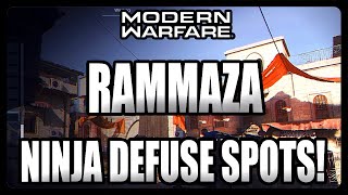 Modern Warfare Hiding Spots - RAMMAZA Ninja Defuse Spots! (Modern Warfare Tips)