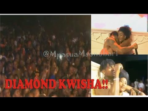 Diamond Uvumilivu Wamshinda Ajibwaga Kitandani Na Mrembo Sada Jukwaani Hadharani Kahama Juni 5, 2019