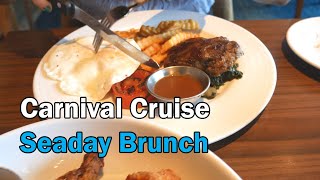 Carnival Cruise Seaday Brunch Food & Menu (4K)