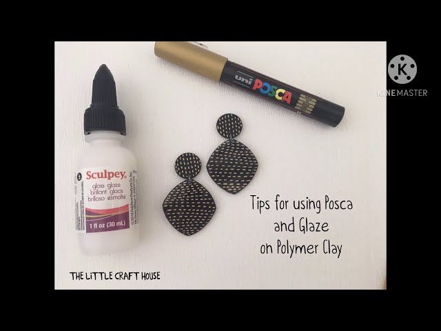 How to use Posca Paint Markers on Polymer Clay (and how to glaze without  smudging!) 