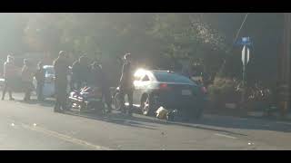 clearlake fd pd vehicle accident emergency response 11/2/22