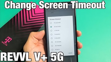 T-Mobile REVVL V+ 5G: How to Change Screen Timeout Time Before Phone Sleeps/Locks
