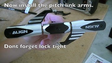 Align trex 550e 3gx complete build video 2 (freddy can fly)