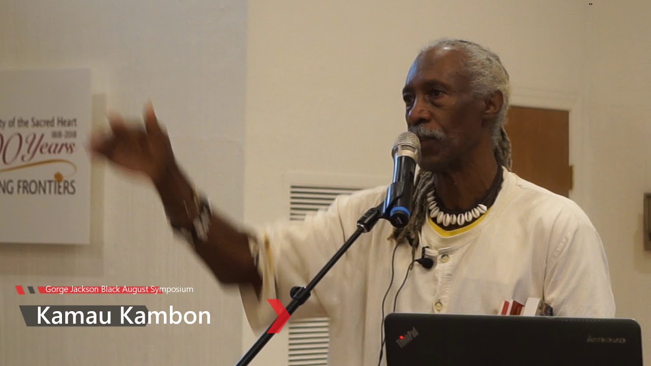 ⁣Dr. Kamau Kambon at George Jackson University Black August Conference