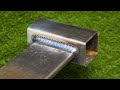 Never use this welding technique on thin galvanized iron if you are still a beginner