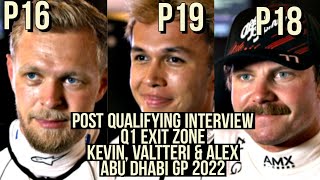 VALTTERI, KEVIN & ALEX POST QUALIFYING INTERVIEW ABU DHABI GP 2022 Update
