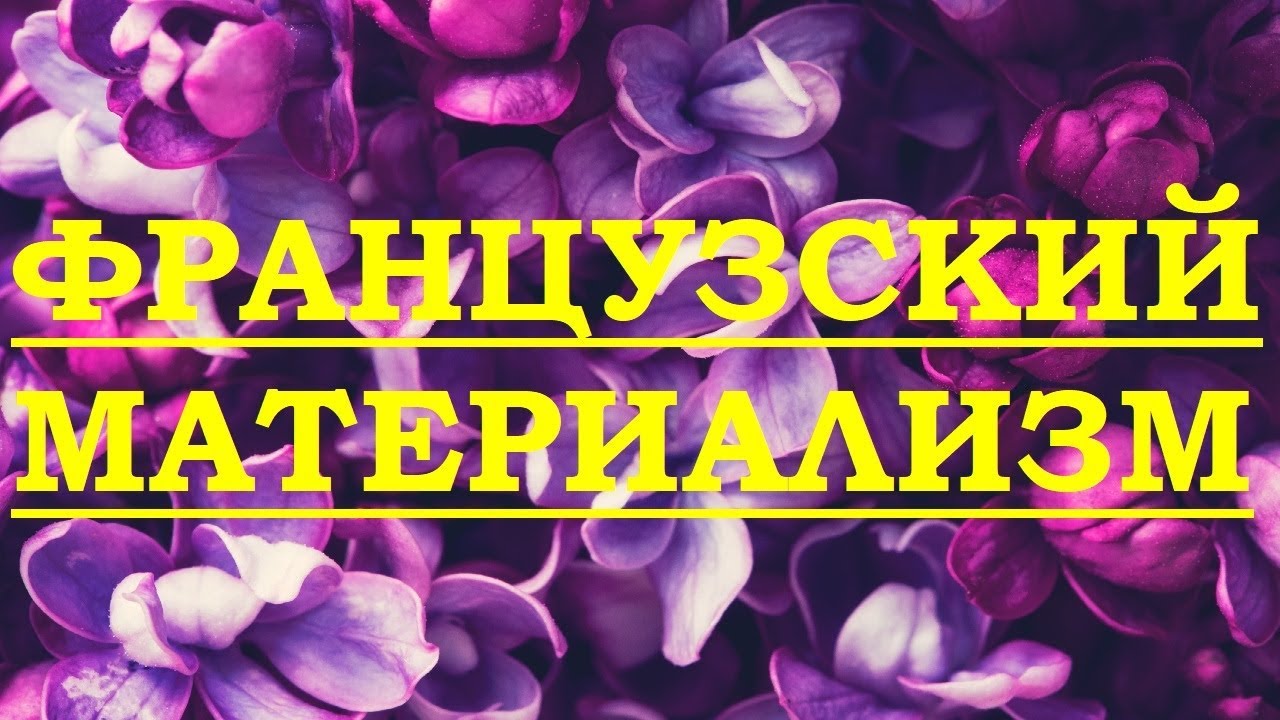 Французский материализм