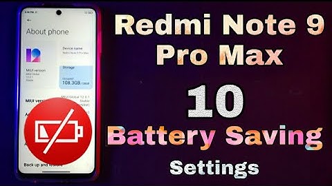 10 Battery Saving Tips for Redmi Note 9 Pro Max || Battery saving settings for Redmi Devices ||