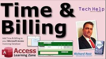 Microsoft Access Time & Billing Database - Invoice Your Customers For Time Spent. Time Tracking.