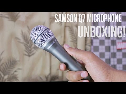 Samson Q7 Dynamic Microphone Unboxing! 2015
