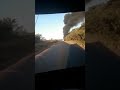 VÍDEO: Caminhão tanque pega fogo após bater em carreta na BR-364; uma pessoa morreu carbonizada