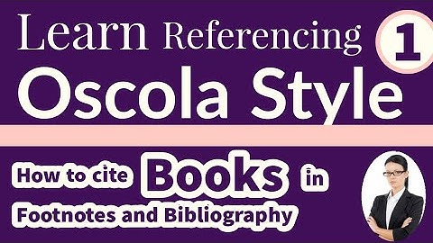 How to cite Books in Oscola Style Referencing | Oscola Guide Part 1 | UK LLM, UK LLB, Bar exam, GDL
