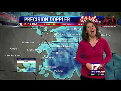 Candice King weather radio programming event, Eyewitness Ne…