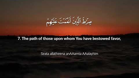 Surat Al Fatiha  The Opener    NO COPYRIGHT AYAT    Jussuf Khalaf   يوسف خلف   سورة الفاتحة480p