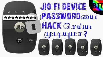 JIOFI DEVICE PASSWORD HACK IS POSSIBLE ? - BEST TAMIL TUTORIALS