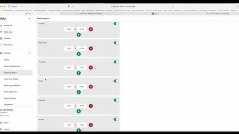 Dojo Bookings Demonstration 480p