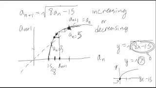 Recursive Sequence Increasing or Decreasing