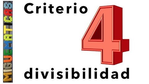 Criterio de divisibilidad del 4