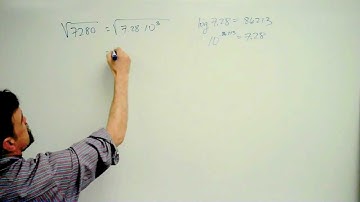 Finding a square root using logarithms