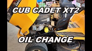 Cub Cadet XT2 Oil Change