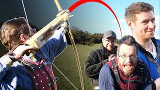 Shadiversity's brothers DRIVE HIM CRAZY while testing the MEDIEVAL LEGOLAS | feat, JAZZA