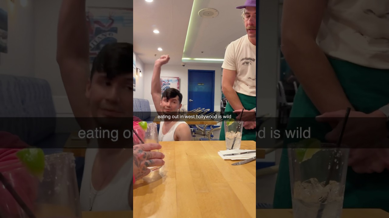Eating out in West Hollywood is wild 😭😭￼