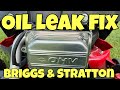 Simple fix for an oil leak on a craftsman riding lawn mower