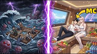 While Everyone Else Struggles on Leaky Rafts He Plays with the School Beauty on a Level 100 Yacht