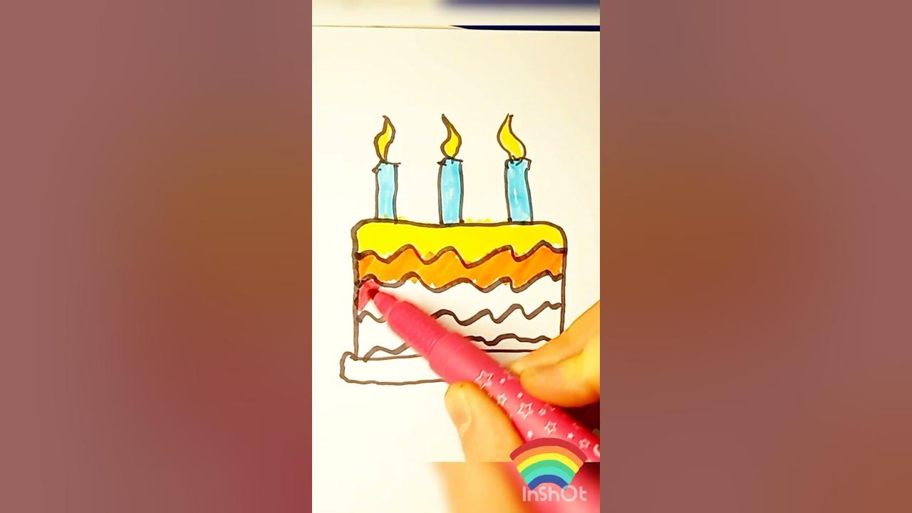 ДИВИСЬ! Як намалювати ТОРТ, ЧУДОВО НАМАЮВАТИ ТОРТИК,Вчись малювати ...