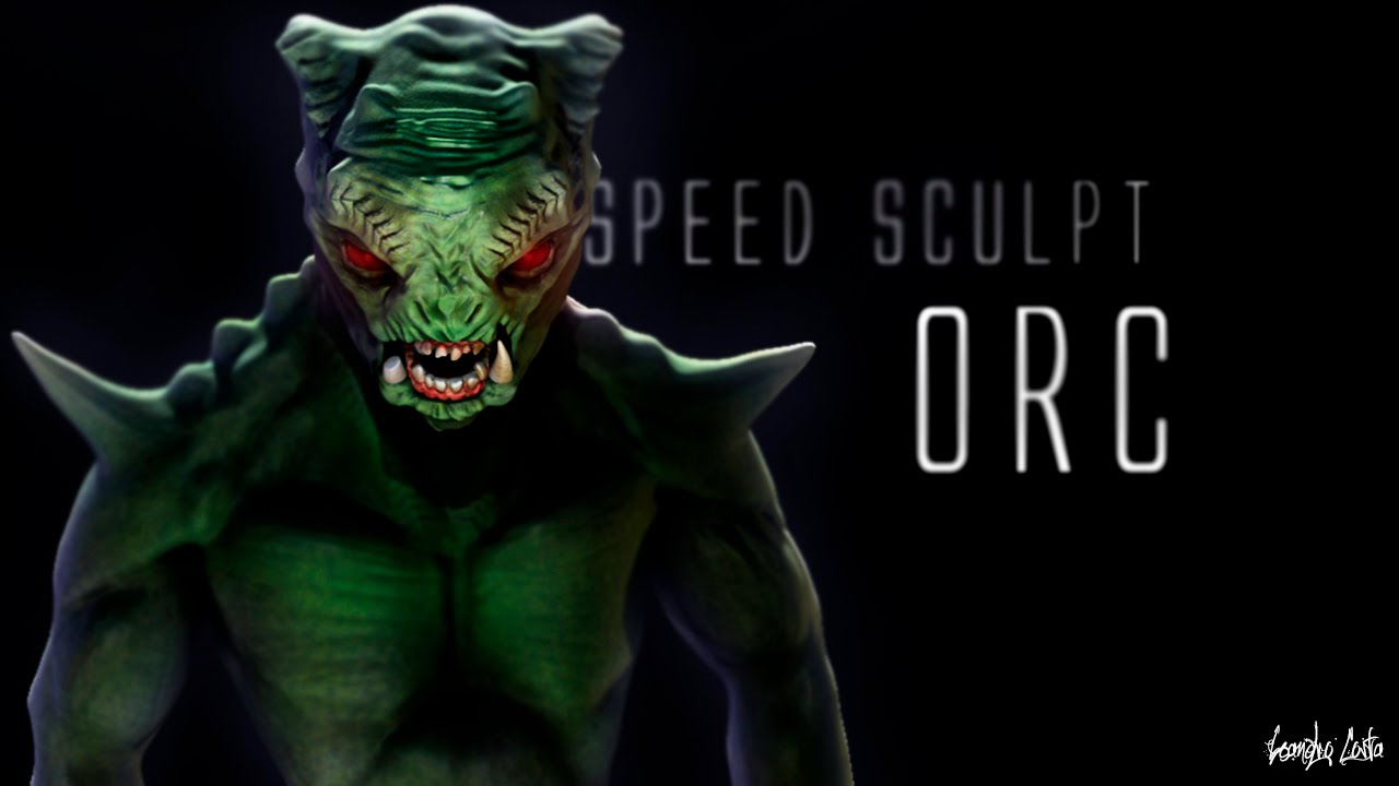 Zbrush - ORC 2 - Speed Sculpt - YouTube
