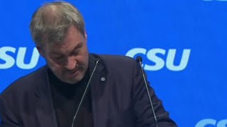 AKTUELL : TEILIRRSINN "C"SU - REDE MARKUS SÖDER (" C" SU ) AM 8.FEBRUAR IN NÜRNBERG / BAYERN.
