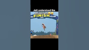 Thumbnail of Jett doing the aura farm dance at redbud 😂🐐 |#fypage #jettlawrence #dirtbike #shortsviral #shorts