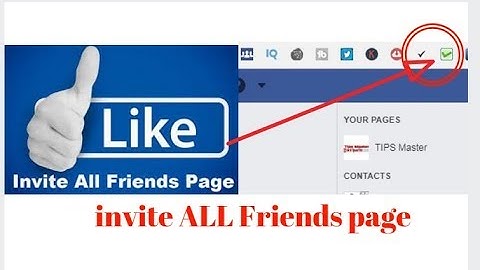 How to Invite All Friends to Like Facebook Page in One Click bangla tutorial