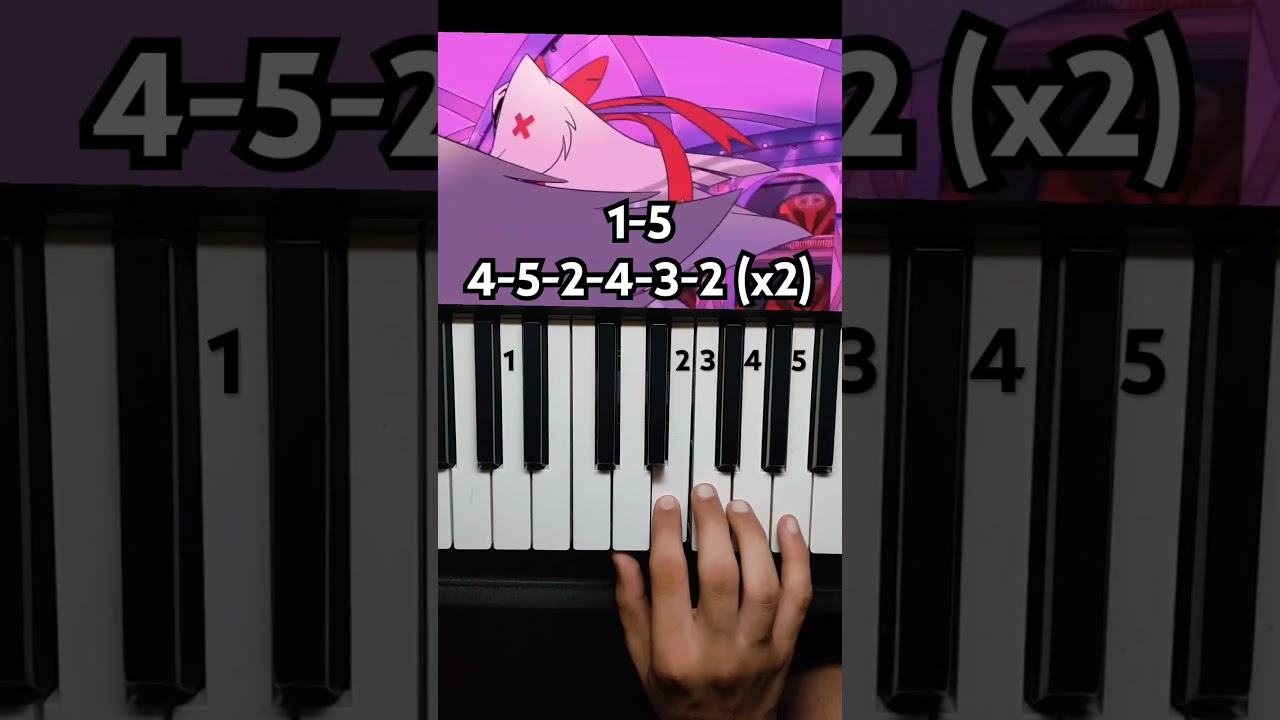 Hazbin Hotel - Out For Love Song (Piano Tutorial) 