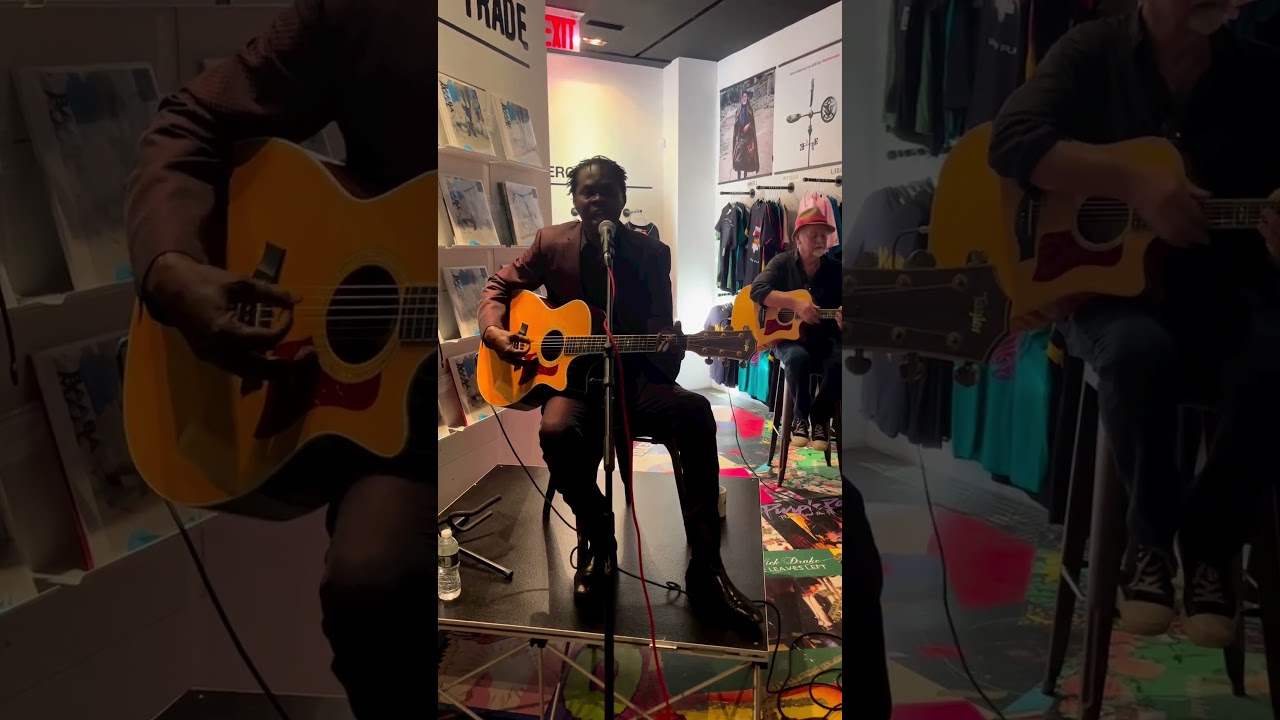 Being this summer @RoughTradeStores NYC, playing a song for loved ones, Ndungu Ruumi