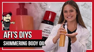 How to Make Shimmering Body Oil