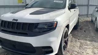 Jeep Grand Cherokee SRT Stolen With No VIN Number At Copart Salvage Auction