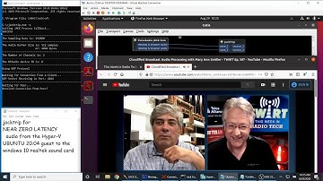 Near Zero Audio Latency using JACKTRIP for audio from Hyper-V Ubuntu guest to a Windows 10 soundcard