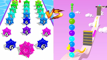 Marble Run🔮💥VS Stack Rider: All Levels Android,iOS Gameplay Walkthrough MAX LEVELS