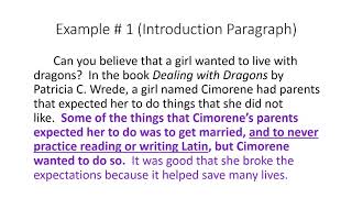 Informational Body Paragraphs