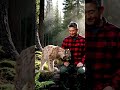 lynx surprises caretaker with gentle shoulder tap