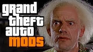 Grand Theft Auto Back to the  Future Ultimate Mod  -  GTA Back To The Future  DeLorean