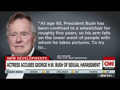 Video: George HW Bush Verontschuldigt Zich Bij Actrice