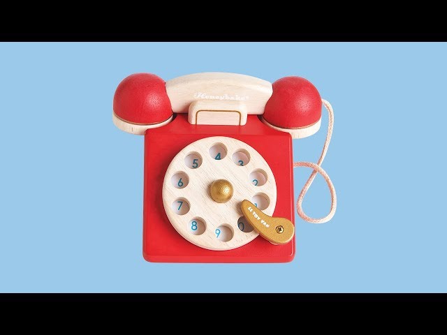 Téléphone vintage - Le Toy Van TV323 - Téléphone en bois pour enfant - Jouet  d'imitation