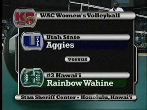 1of4 Sr Night '09 volleyball Hawaii Rainbow Wahine