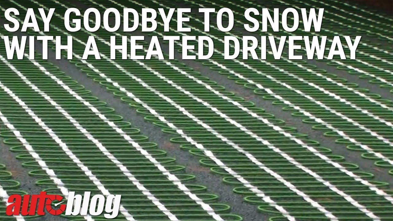 Say goodbye to snow with a heated driveway