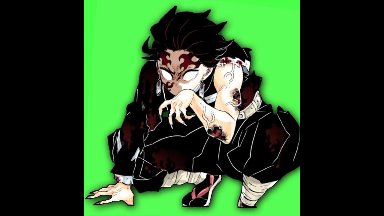 screen green tanjiro YouTube